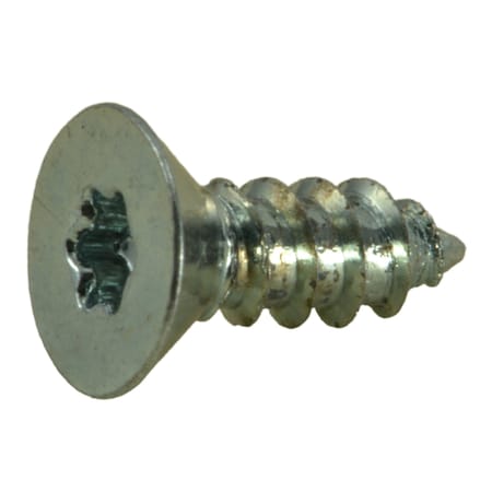 Midwest Fastener Sheet Metal Screw, #6 x 3/8 in, Zinc Plated Steel Flat Head Torx Drive, 45 PK 37006